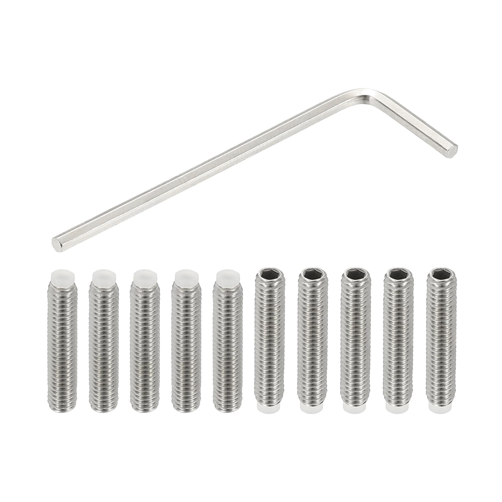 PATIKIL M4x20mm NyLon Tip Grub Screw
