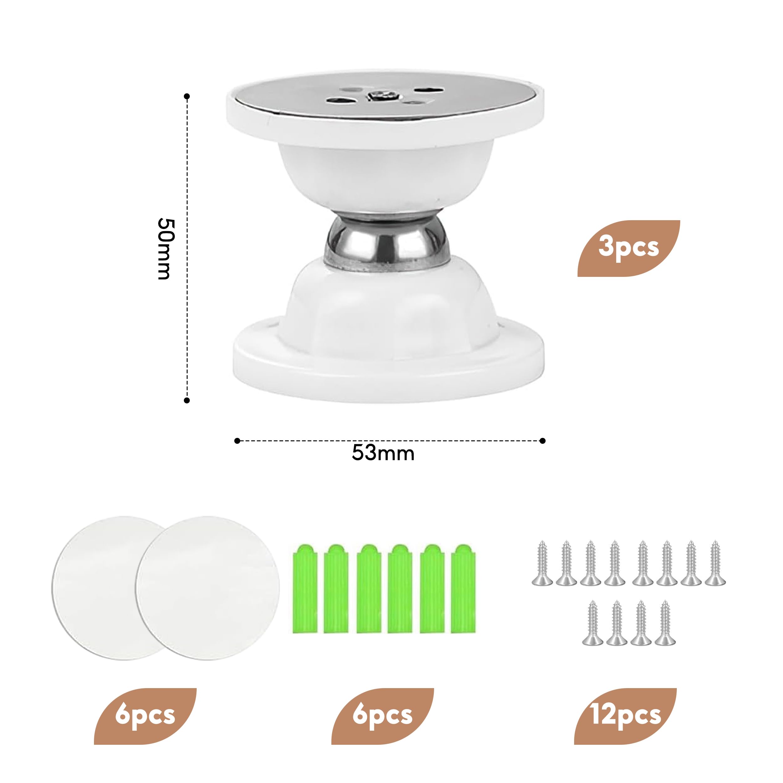 3pcs Rv Magnet Door Catch, Magnetic Door Stopper Door Catch, Silicone RV Door Holder - Image 2