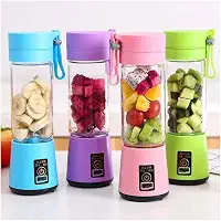 Mini Liquidificador Portatil Mixer Juice Garrafa Portátil Cabo USB 6 Lâminas Shake Coqueteleira Eletrica Sem Fio Squeeze Recarregavel Cores sortidas