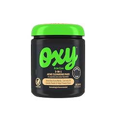 Oxy 3-IN-1 Acne Facial Cleansing Pads Maximum Strength 2 Salicylic Acid Stubborn Acne Treatment Controls Oil Unclogs Pores