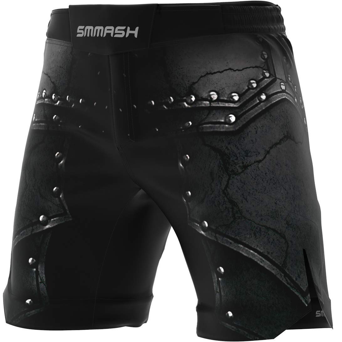 SMMASH Pantalones Cortos Hombre para Artes Marciales Kickboxing Boxeo Muay Thai Deportivos De Combate Choker