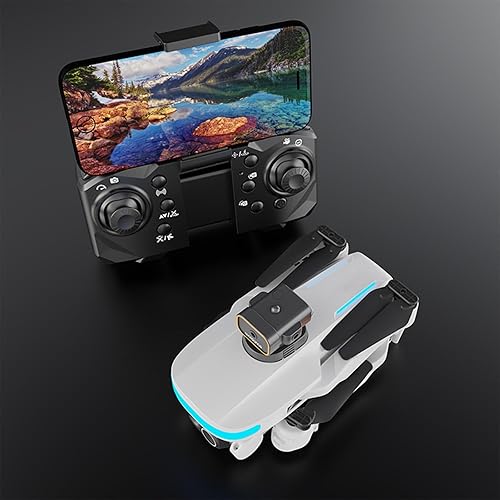 Miniatura 2 de Drone WiFi FPV con 4K HD modo de retención de altitud de cámara simpledual plegable RC Drone cuadricóptero, vuelo de ruta, retención de altitud,