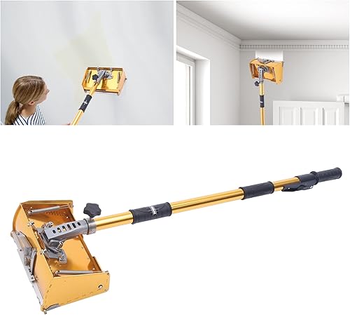 Miniatura 1 de Caja de acabado plano de paneles de yeso de 9.8 pulgadas con mango ajustable 40 ''-63.8 '' Herramientas profesionales para paneles de yeso para