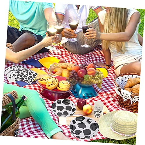 HOOTNEE 80 Folhas guardanapos de vaca talheres descartáveis ​​de ouro guardanapos de sobremesa decor