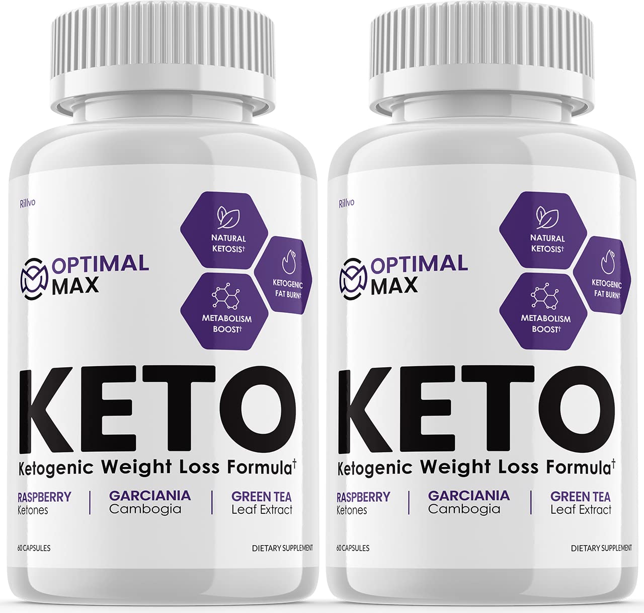 Photo 1 of (2 Pack) Optimal Max Keto Pills Advanced Ketogenic Support (120 Capsules)
