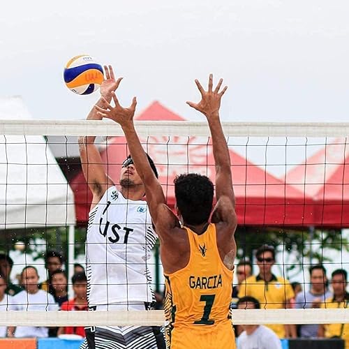 Miniatura 4 de Red profesional de voleibol, red de voleibol de piscina con cuerda de alambre de avión, 32 pies x 3 pies, para interiores y exteriores (sin postes)