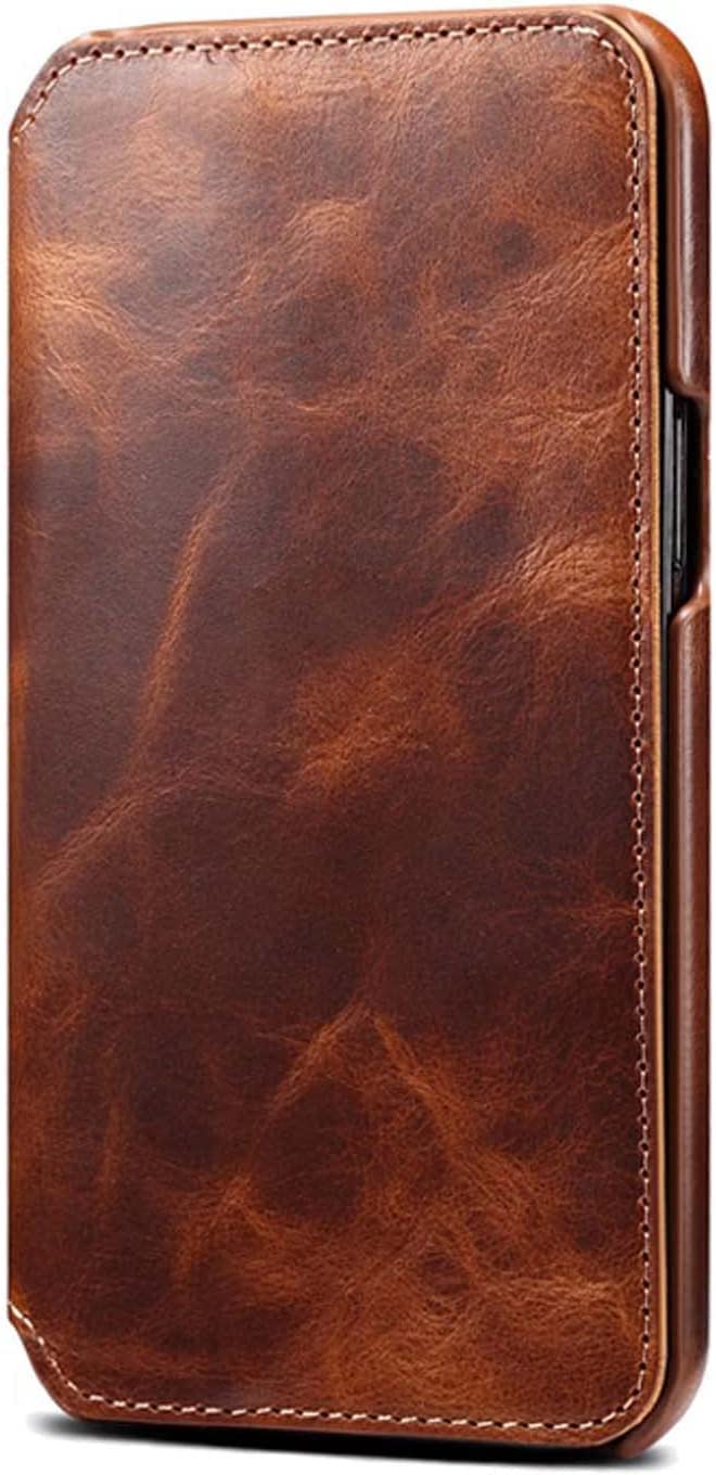 Coque cuir iPhone 14 Plus marron pour vos déplacements professionnels - 6