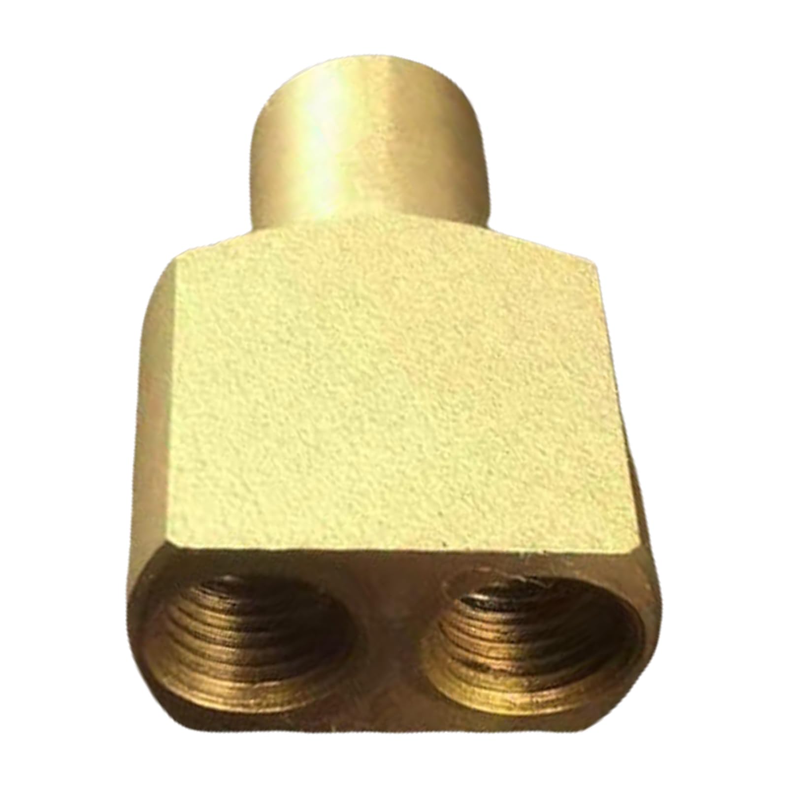 Hancle A Coppers Double Head Connecting Dapter Outdoor Tanks Hose Splitter Connecting Dapter Double Outlet Hose Camp Stove Ccessory