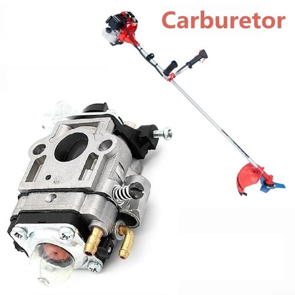 Carburatore Per Decespugliatore 43cc E 52cc - Compatibile 40-5 E 44-5, Presa Aria 15mm, Filtro 17mm, Foro Bulloni 32mm