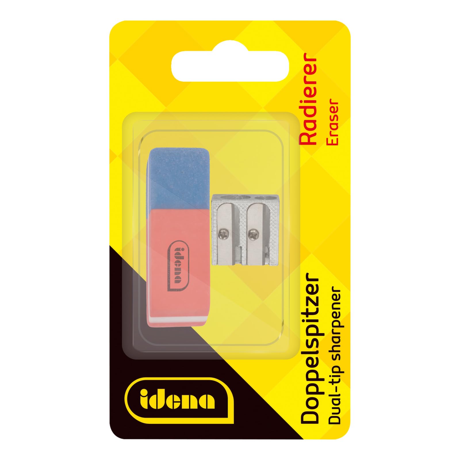 IDENA 522073 Rubber and Pencil Sharpener Set of 2
