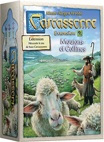 Asmodee Z-Man Games - Carcassonne - Extension 9 Moutons et Collines - Jeu de société - À partir...
