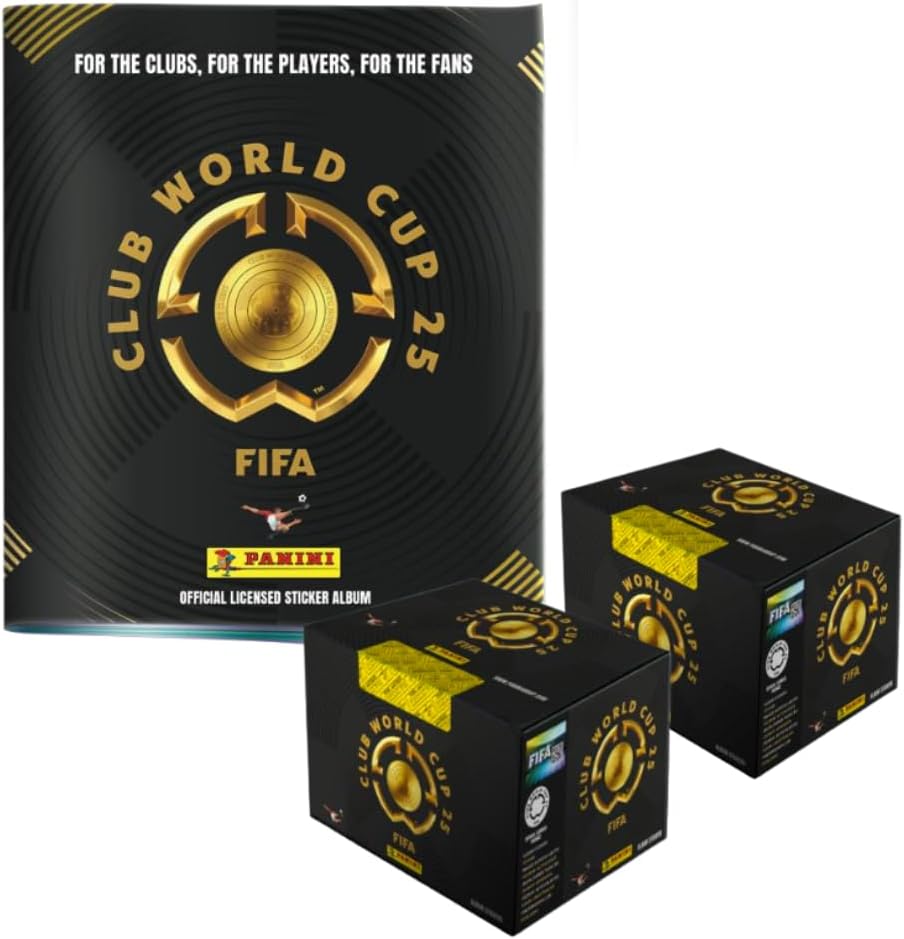 Panini® Club World Cup 2025 2 Sticker Boxes (500 Stickers) + Soft Cover Album