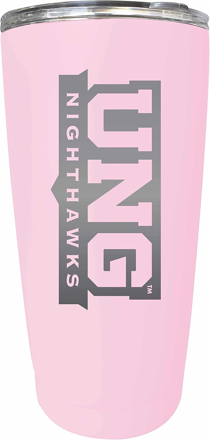 North Georgia Nighthawks Etched 16 oz Stainless Steel Tumbler (Gray) Officially Licensed Collegiate Product