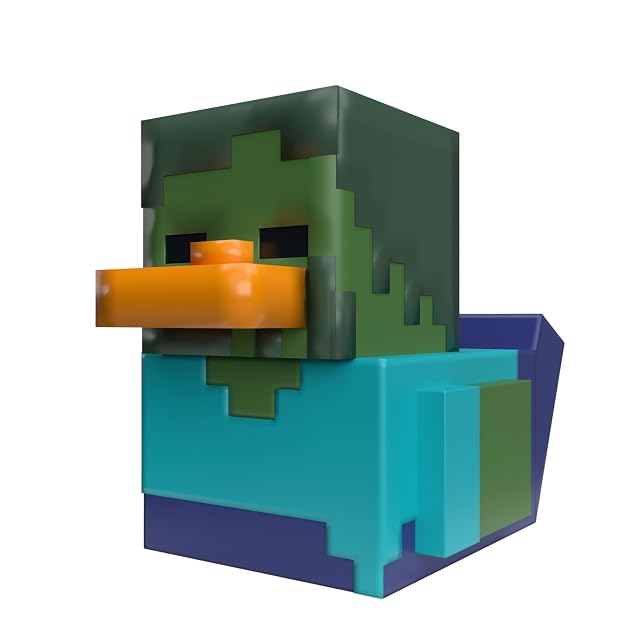 Foto 4 de 7 de TUBBZ Mini: Minecraft - Zombie Figura Mini Coleccionable de Pato de Goma Disfrazado