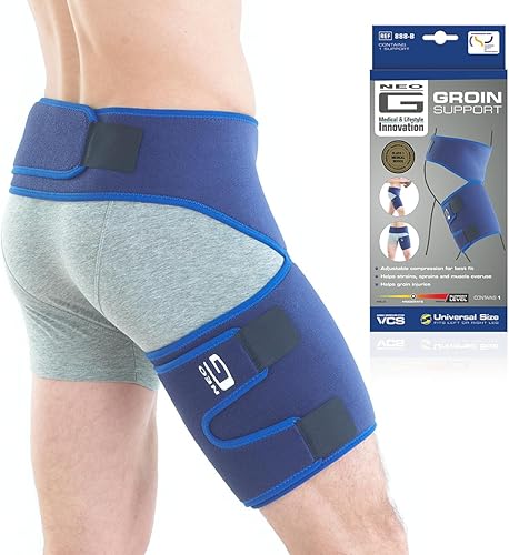Neo-G Groin Brace for Thigh or Hamstring Injury. Groin Brace for Men and Women - for arthritis, pulled groin, strain - Adjustable Groin Compression