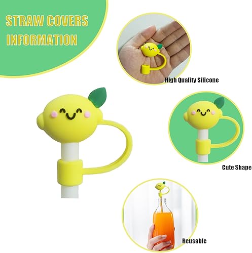 Miniatura 9 de 8 tapas de popote de silicona de 0.39 pulgadas  0.394 in compatibles con vasos Stanley de 30 y 40 onzas, reutilizables a prueba de polvo,