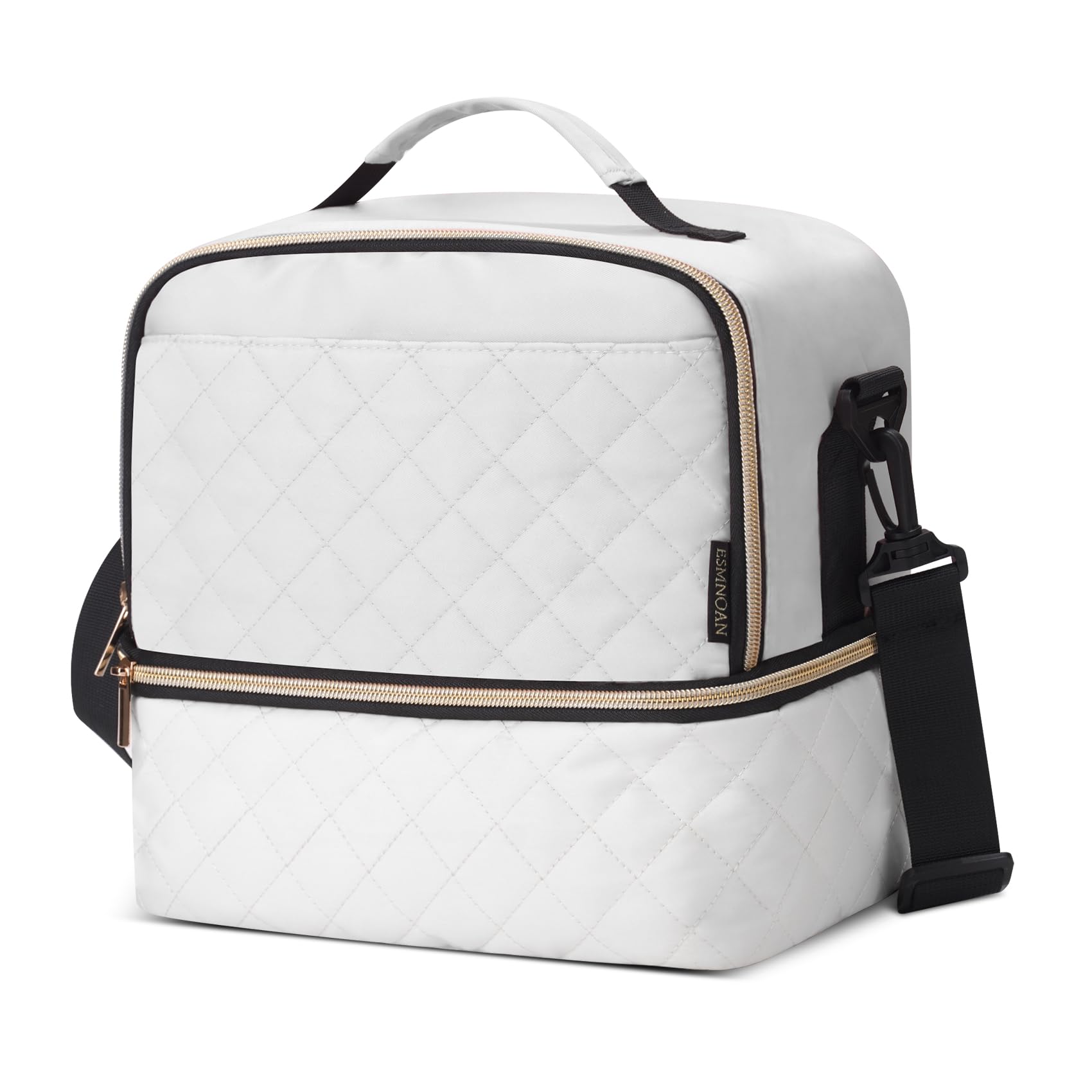 Lunch Bags for Women, Leakproof Cooler Insulated Lunch Box with Adjustable Shoulder Strap, Beige