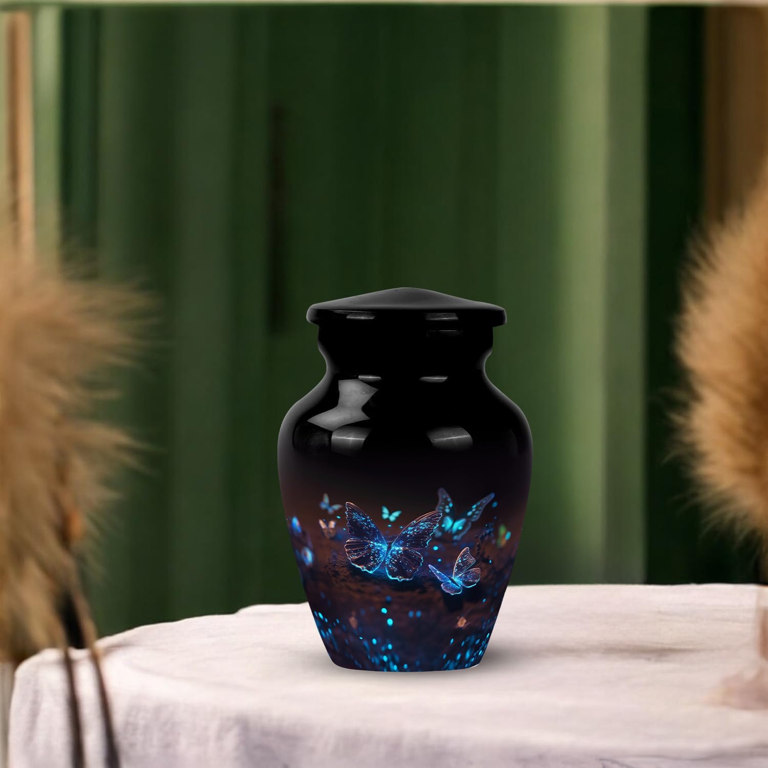 Butterfly Mini Urns for Human Ashes Keepsake - Cremation Urn for Adult Male & Female Ashes - Funeral Memorial Urn for Mom - 3 Inch 4 Pcs
