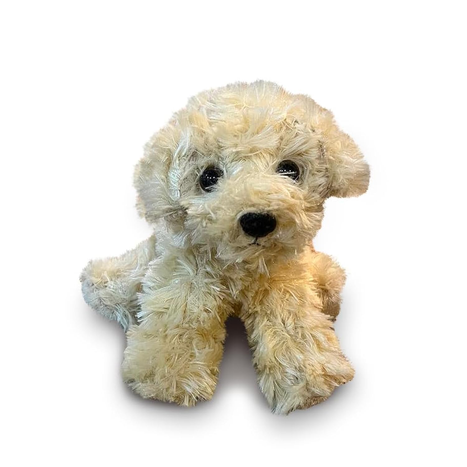 Jolitee Super Soft Plush Labrador Puppy Toy - 13" Cream Labradoodle Inspired, Cuddly Gift for All Ages, Ideal for Kids, Adults & Grandparents (Goldendoodle)