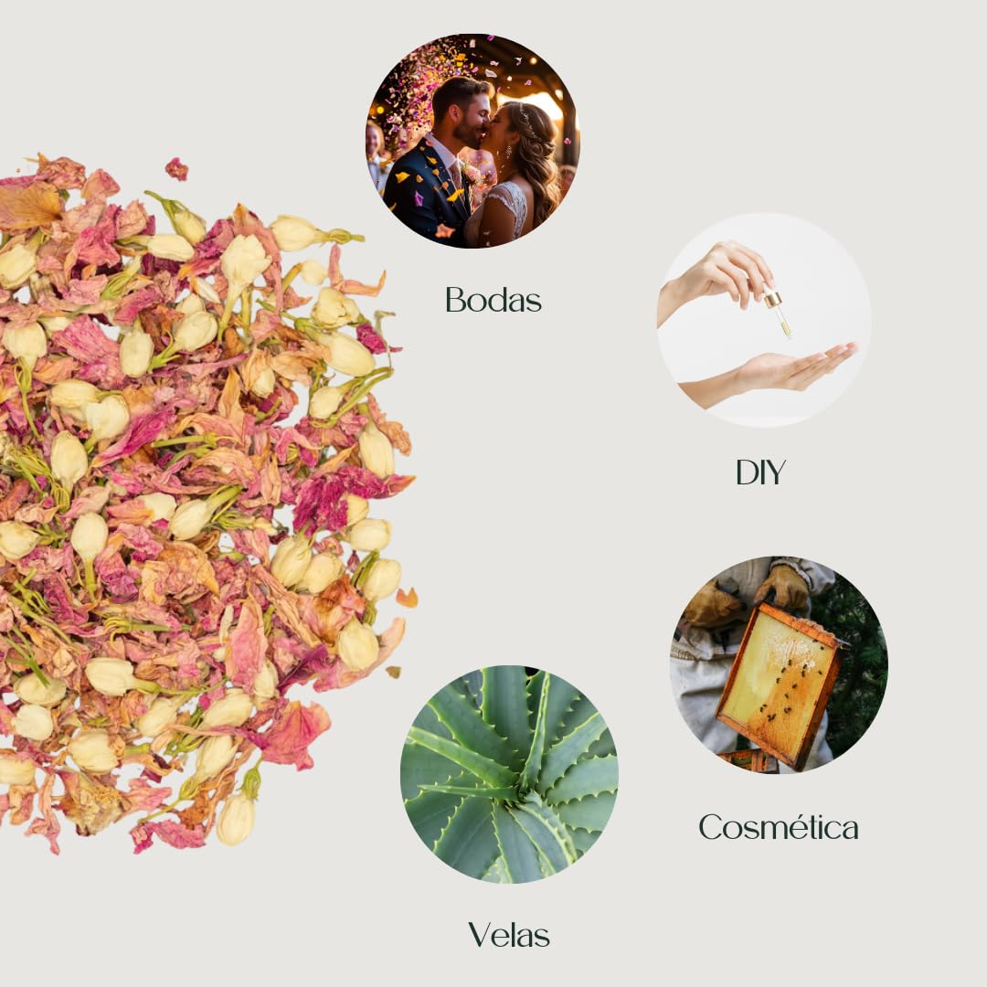 Burgundy Bloom - Confeti de Boda | 1L Petalos de Boda | Confeti 100% Biodegradable - Casia Natura