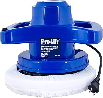 Pro-LifT 10-inch Buffer/Polisher - Powerful and User-Friendly Tool with 3200 RPM for Car Detailing,Blue