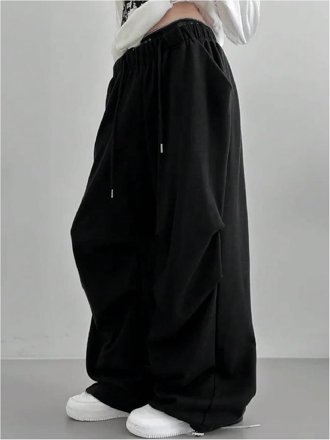 SHENHE Women's Baggy Sweatpants Wide Leg Drawstring Athletic Lounge Casual Sweat Pants Trousers - Image 3