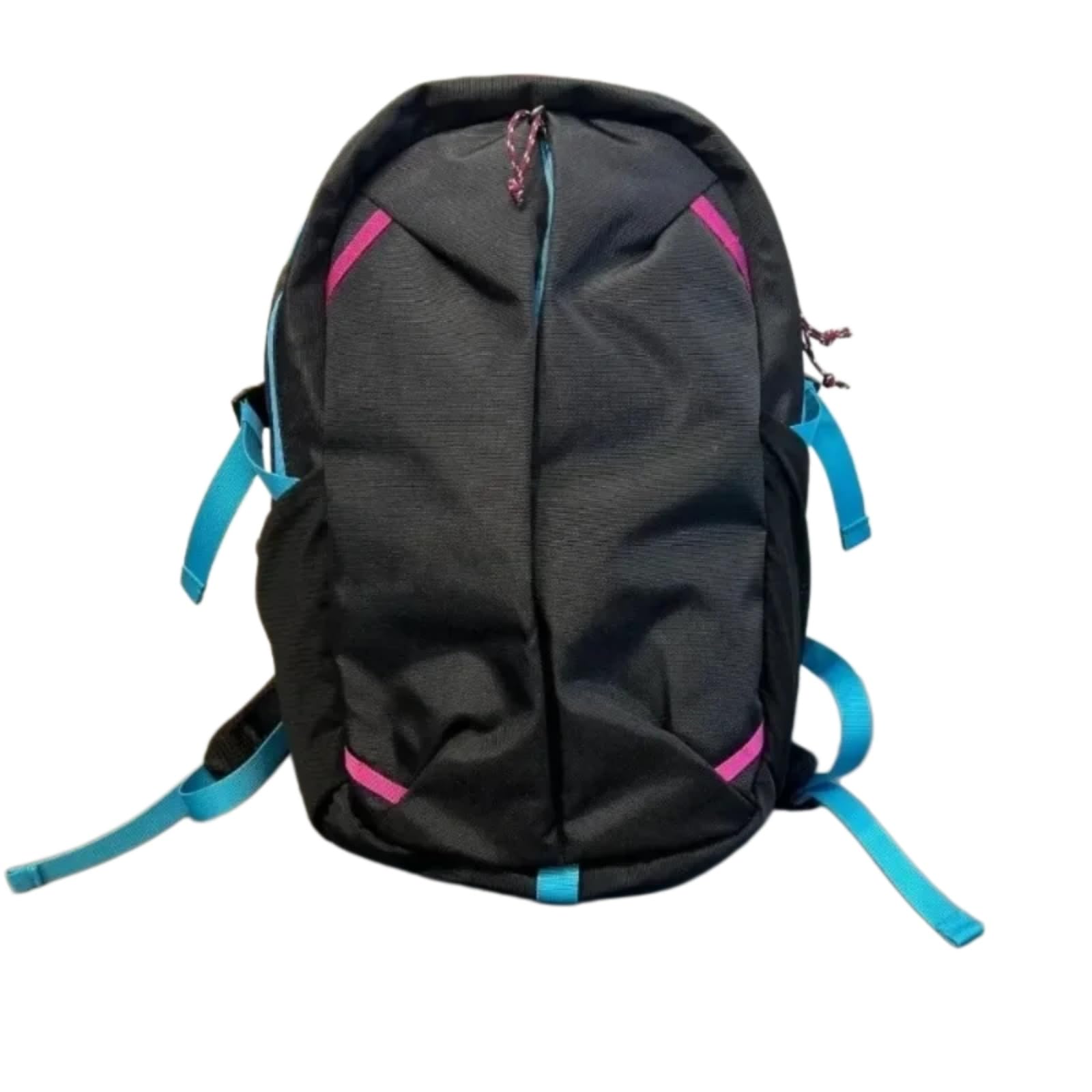 Rucksack Frauen Leichtgewicht Laptop Rucksack, Stilvoller Farbe Block Nylon Mit Wasserdichtem Design-orange