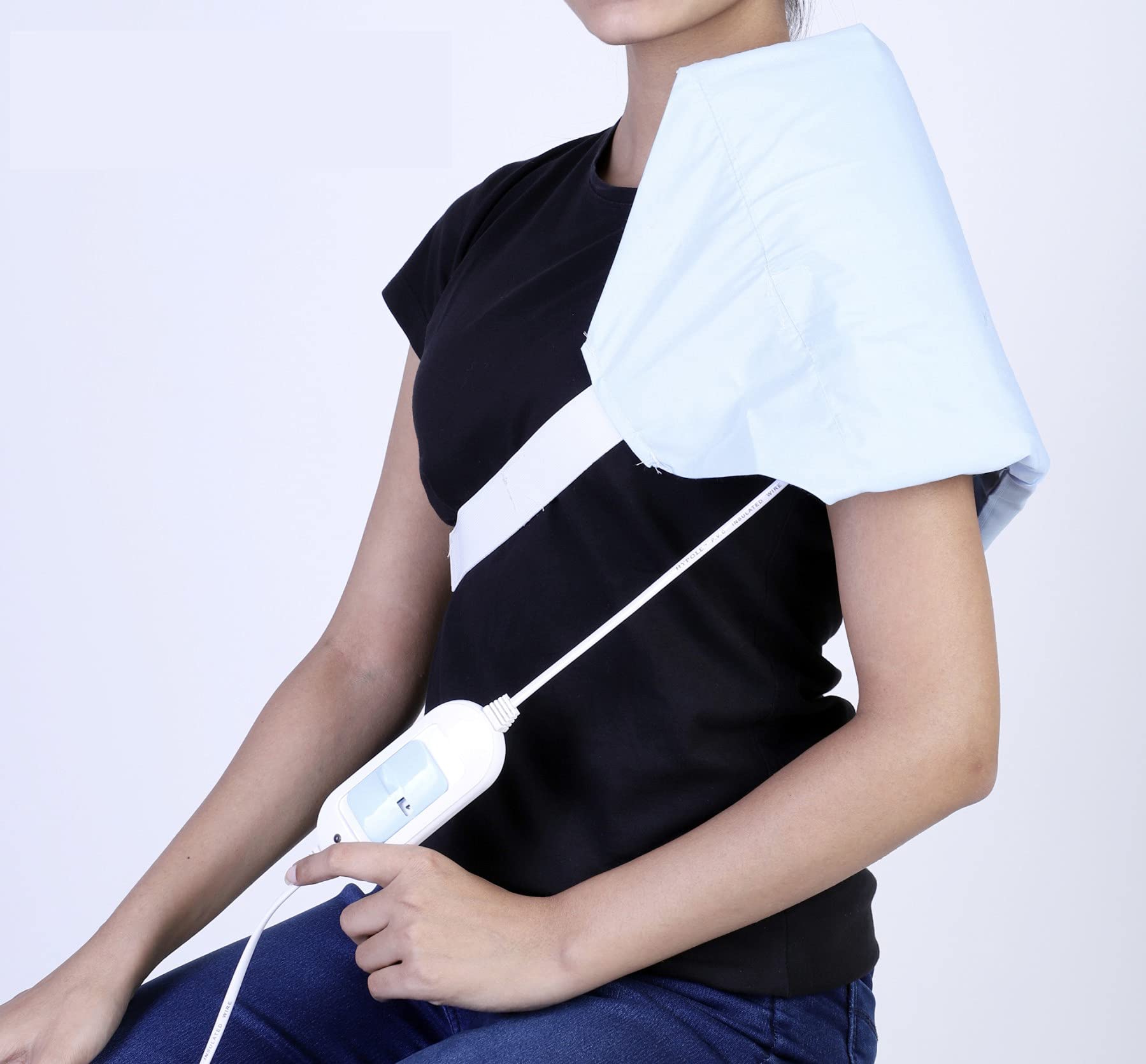 ARDOUR Orthopaedic Electric Heat Belt for Pain Relief| Heating Pad| Electric Waist Wrap Pad| Pain Reliever with Temperature Controller for Back, Shoulder,Knee.
