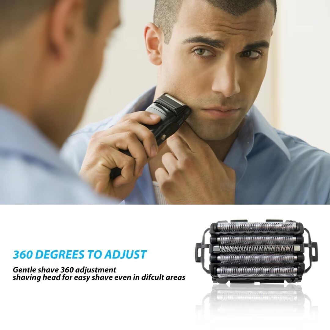 2025 ES9032 WES9032P Men's Electric Razor Inner Blade & Outer Foil Set Replacement for Panasonic ES-LV97-K, ES-LV67-K, ES-LV95-S, ES-LV65-S