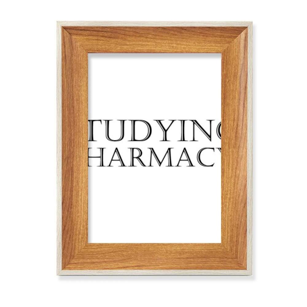 Tableau art peinture pharmacie cadre bois de bureau pour révisions sereines