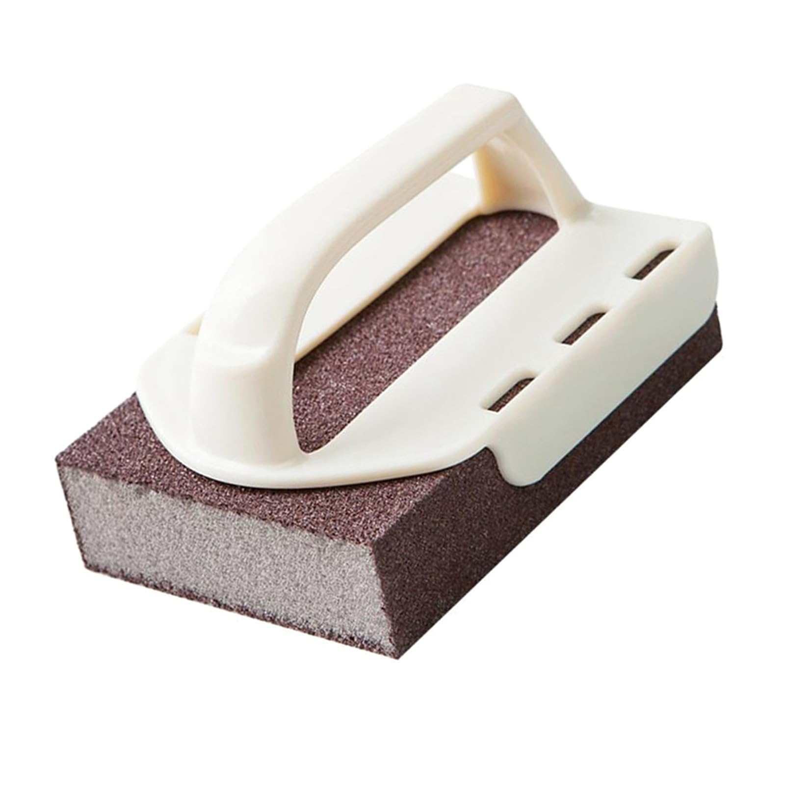 our fave Replaceable Handle Scouring Sponge for Pots and Pans with Sandpaper Pad Ergonomic Grip Kitchen Scrubber Cookware Cleaning Brush