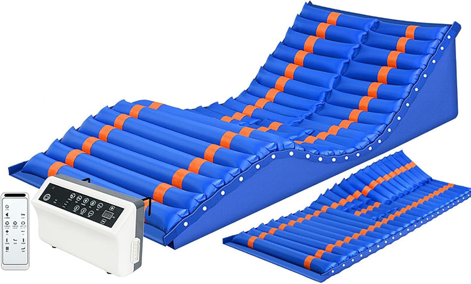 Matelas Anti-escarres,Matelas à Air Médical-Prévient Et Traite Les Plaies De Pression, Les Douleurs, Les Ulcères,Coussin de Soins pour lit Senior, capacité de Poids de 135kg,T06D