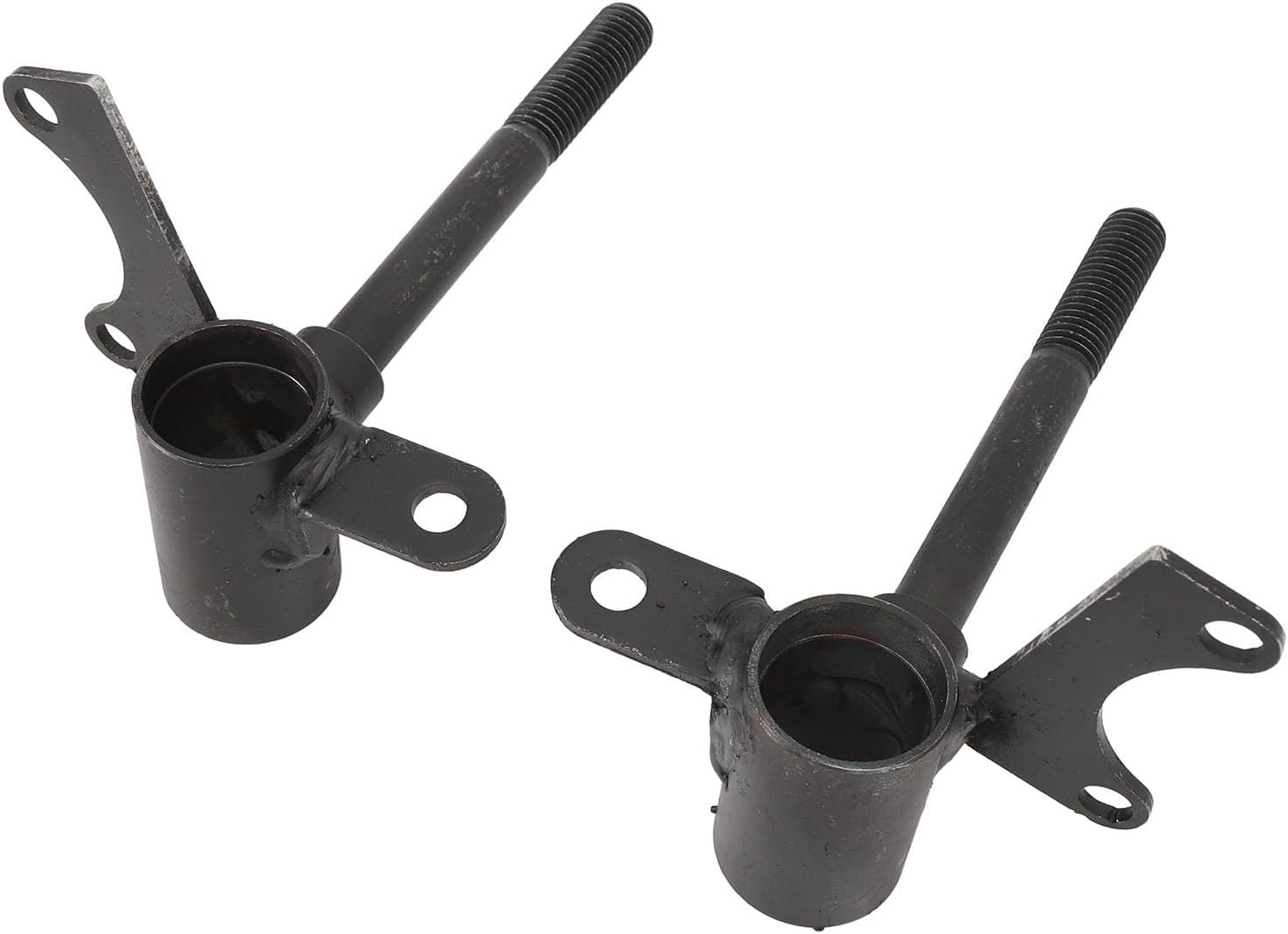 10mm Front Wheel Steering Knuckle Spindle Front Steering Spindle Wheel Load Bearing Steel Alloy Rustproof Surface with 4 Bearings 2 Cylinders for Go Kart UTV ATV