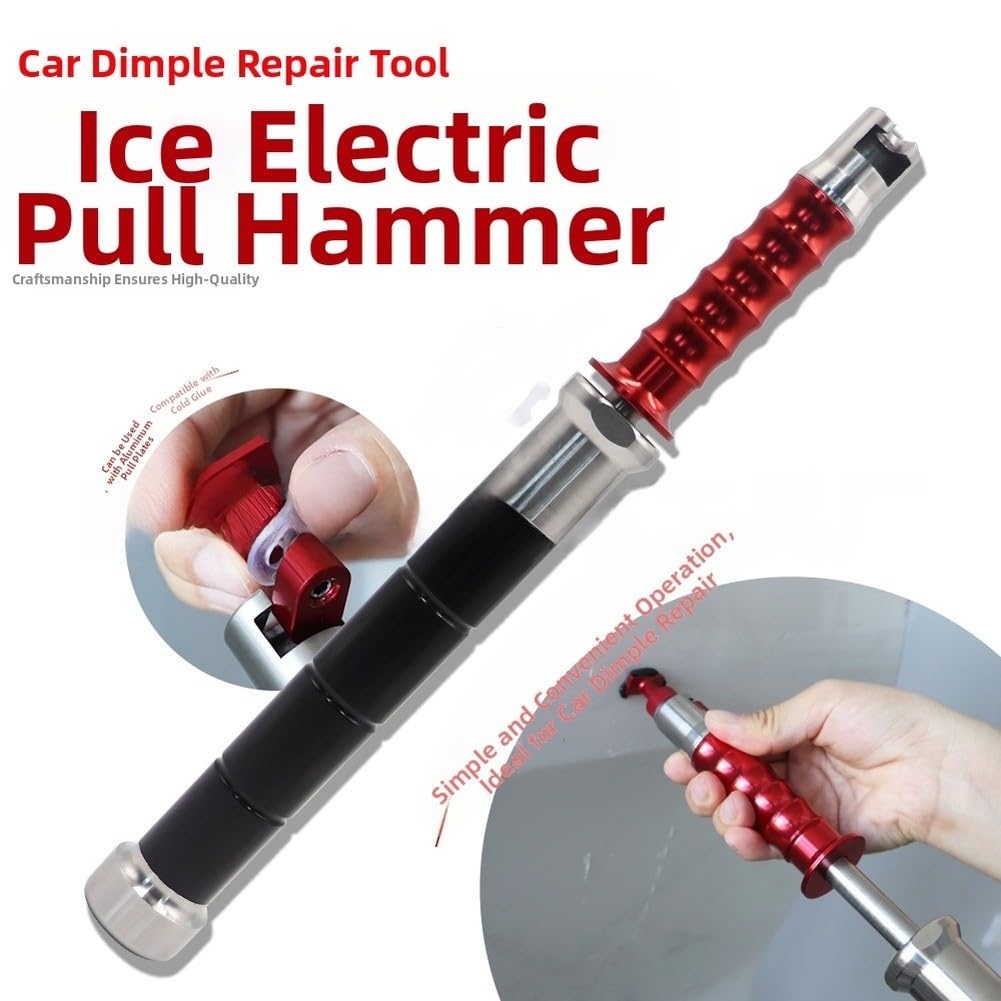 Martello estrattore per ammaccature scorrevoli, per riparazione auto, in acciaio inox, per PDR con manico antiscivolo, kit di rimozione ammaccature senza vernice per il restauro di auto, camion