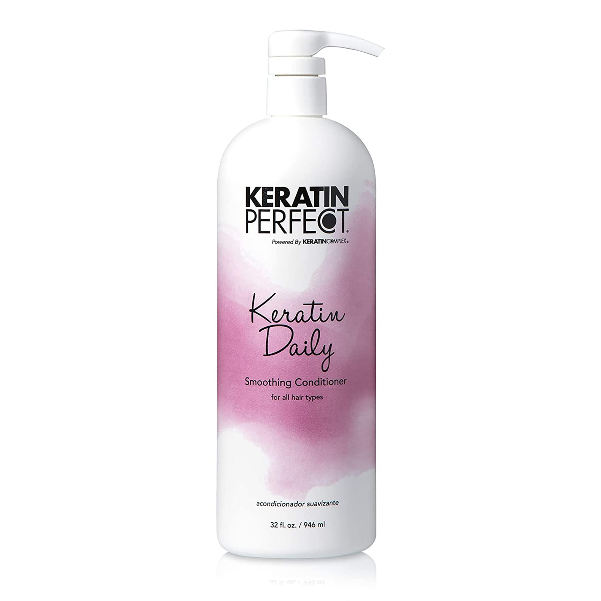 Keratin Perfect Daily Smoothing Conditioner - Salon Level Treatment for Women - Best Conditioning Formula for Frizzy, Dull Mane - Keratin Treatment Not Necessary - Ideal for All Hair Types - 946 ml