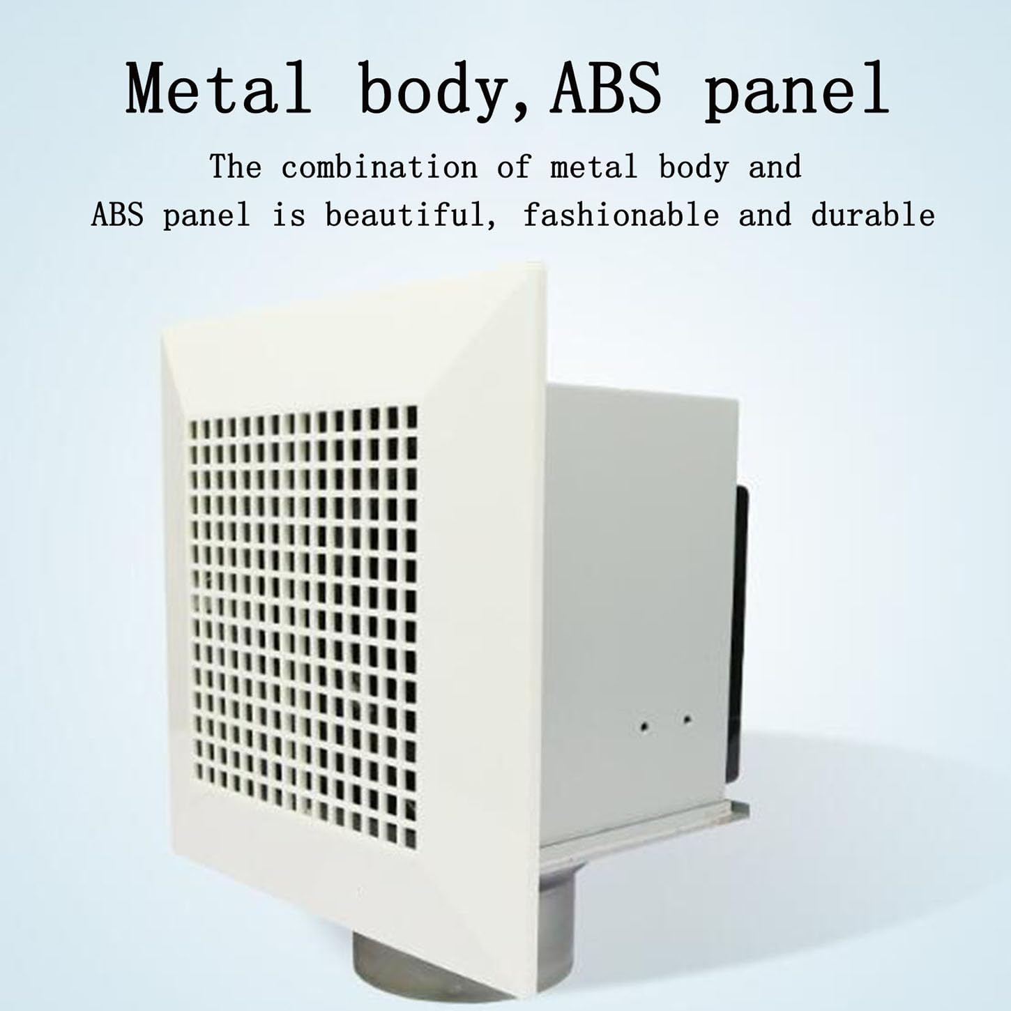 Aspiratore Bagno,Metallo Estrattore Aria,20W Ventola Aspirazione Soffitto,Pannello in ABS,Protezione dal Surriscaldamento,per Cucina, Lavanderia,Soffitta, Garage Ventilazione,176mm