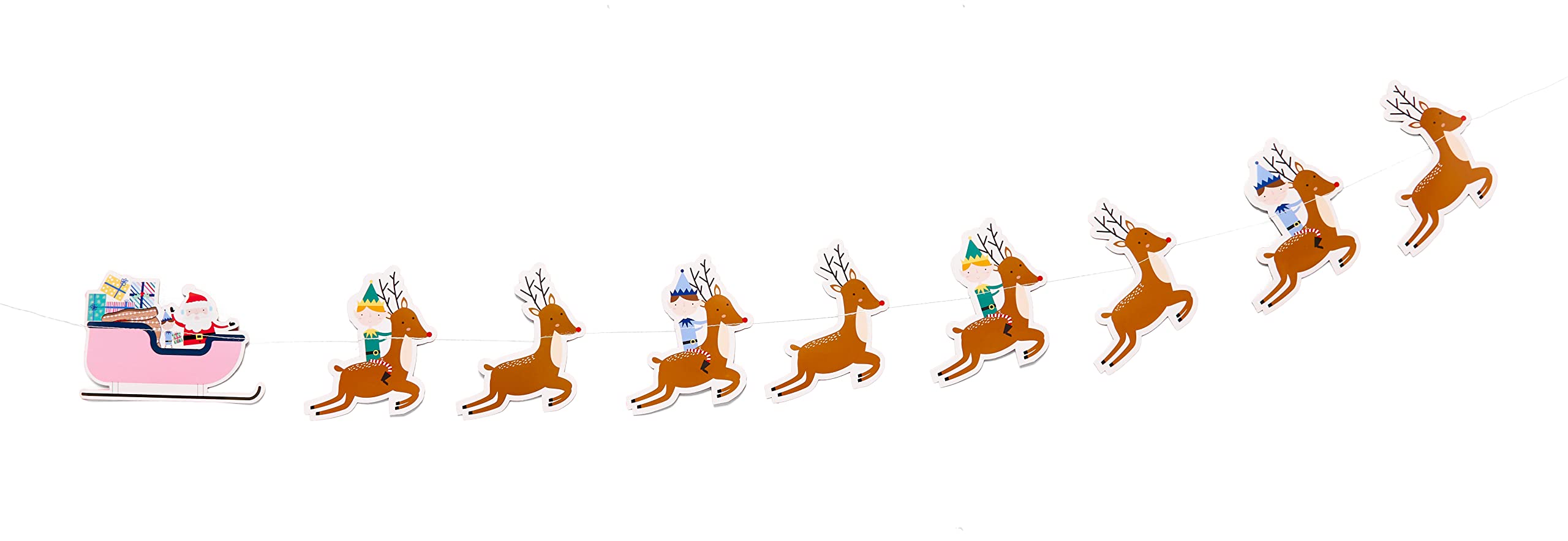 Amscan 9915279 Xmas Reindeer Banner