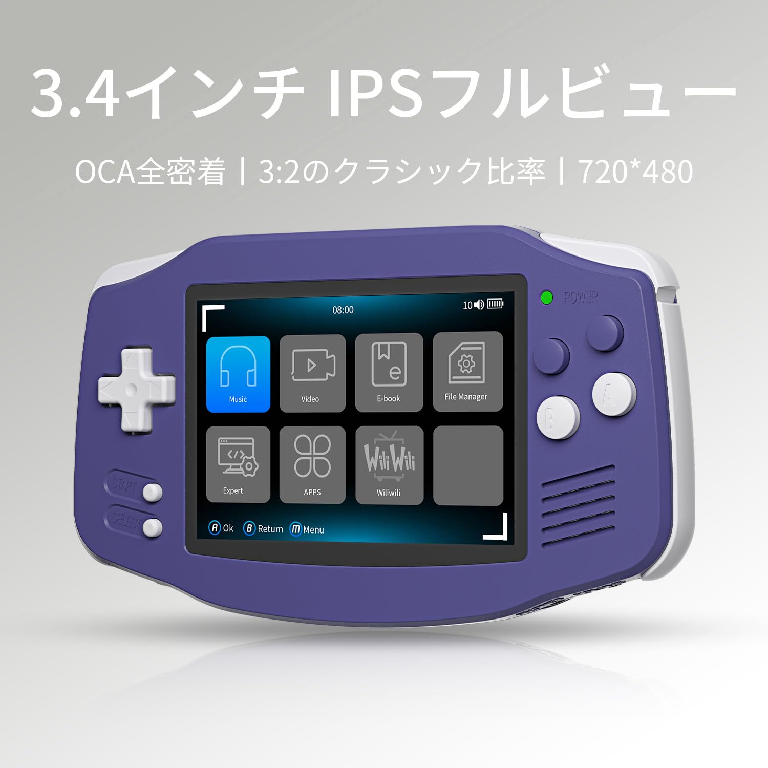 【美品】【即日発送】Anbernic RG34XXSP インディゴ Amazon.co.jp: Anbernic RG 34XX Whatskoハンドヘルド携帯ゲーム機 32+