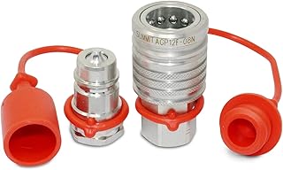 1/2â€ Ag Hydraulic Quick Connect Push-Pull Coupler Set, 1/2â€ NPT Thread