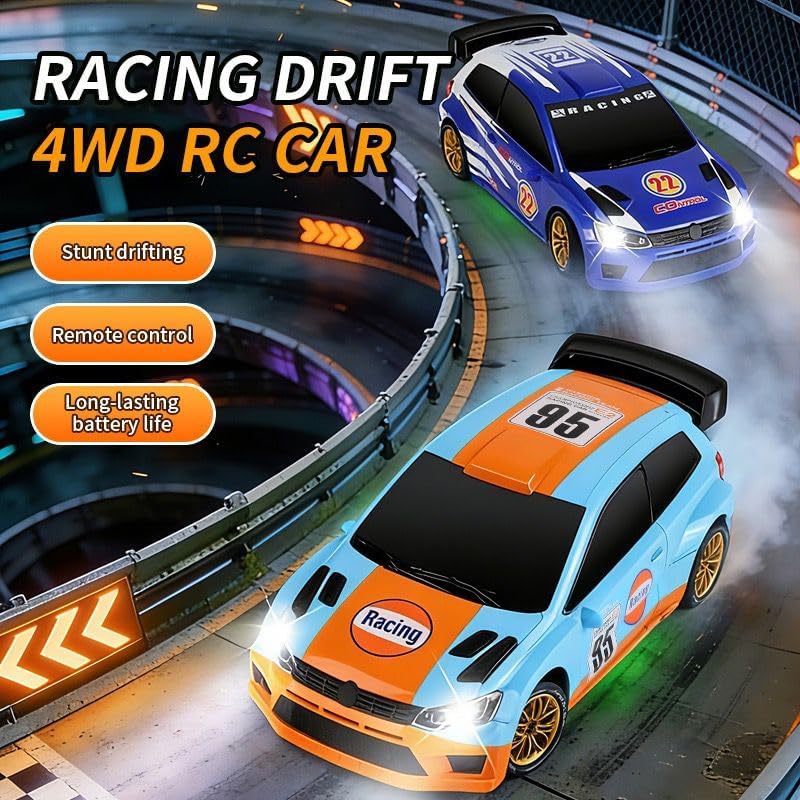 Image of 1:24 VW Polo Rally 95 RC Drift Car - 2.4G 4WD High Speed Remote Control Rally Racing Car Toy for Kids, Teens