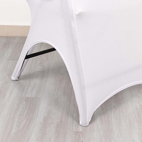 Miniatura 5 de Efavormart - Funda para silla plegable de elastano de alta calidad con arco abierto de 3 vías, funda para silla de boda ajustada con bolsillos para