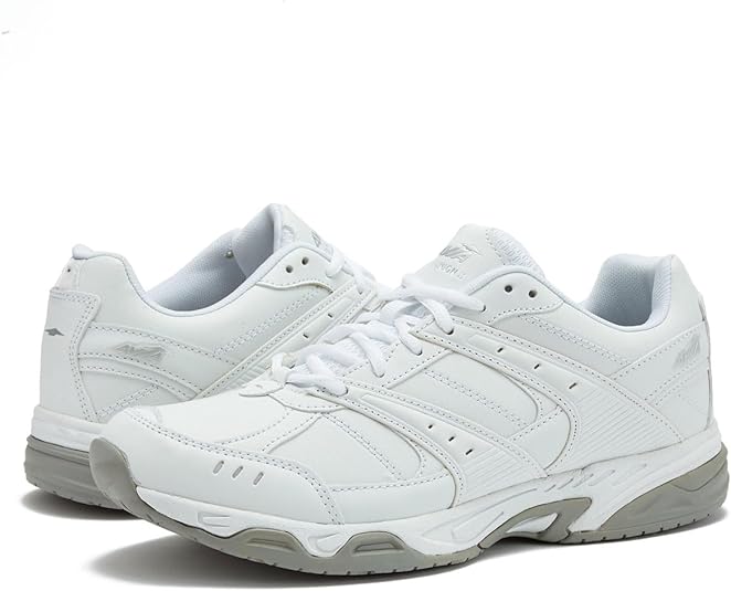 Avia Avi-Union II Non Slip Shoes for Women - Lace Up Comfort Women's Work or Walking Sneakers, Medium or Wide, Black or White