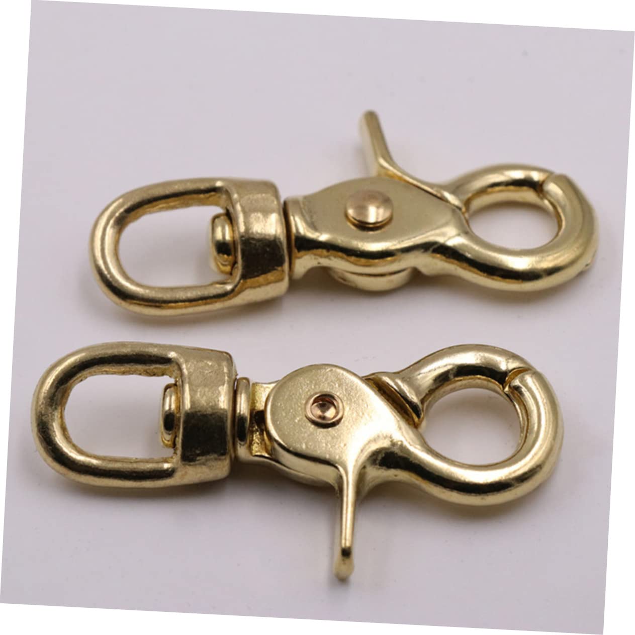 VILLCASE 3pcs Brass Lobster Clasp Bag Lobster Clasp Strap Lobster Clasp Brass Bag Clip