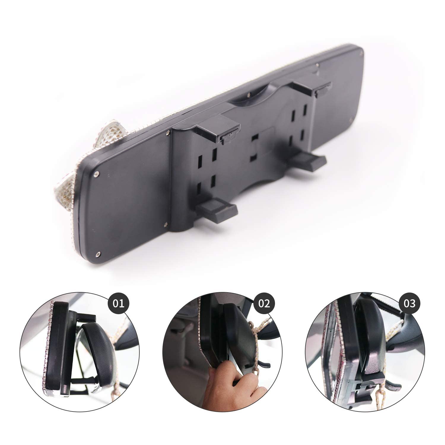 Amazon | 車用ルームミラー リヤビューミラー バックミラー 簡単取付