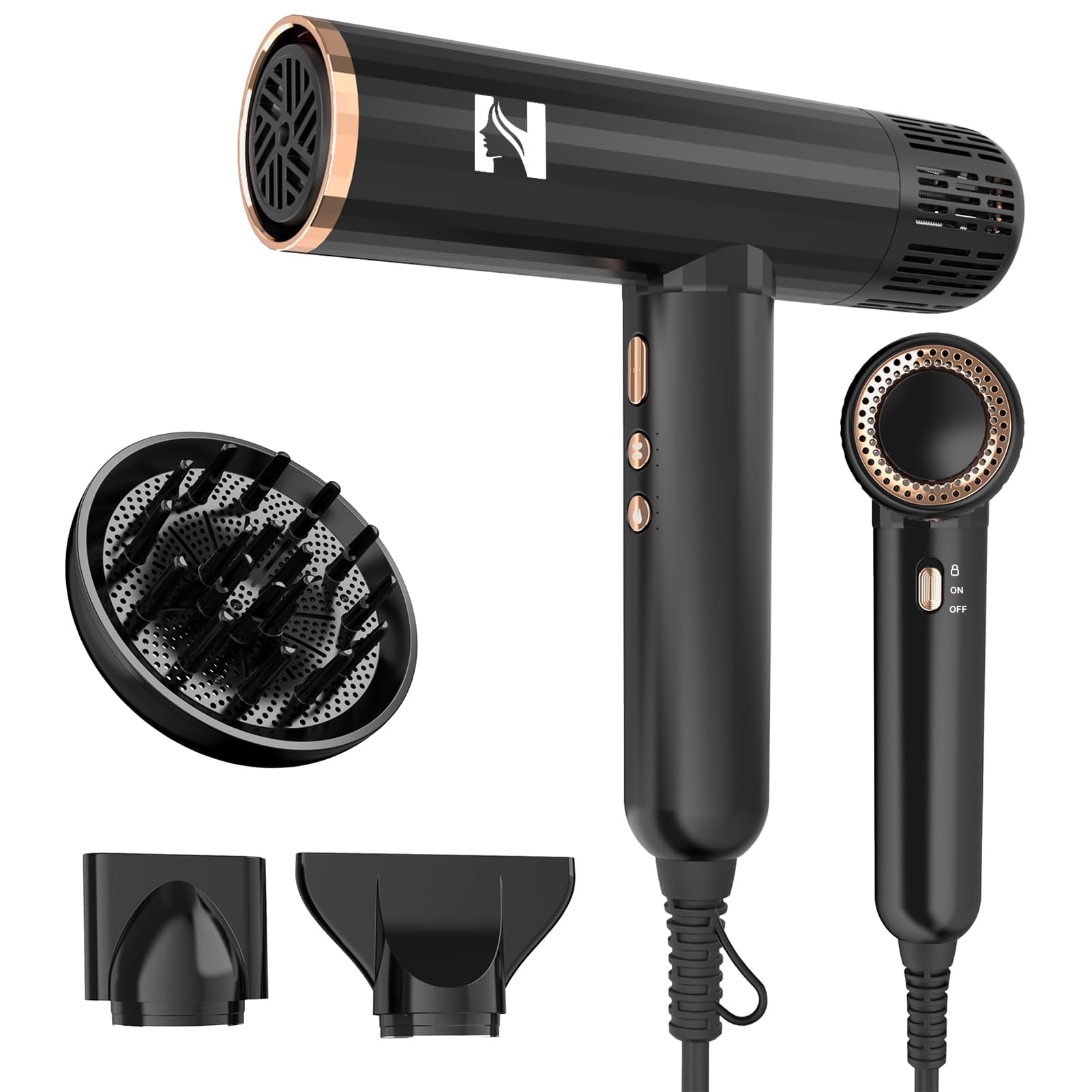 Nicebay Ionic Hair Dryer with Diffuser