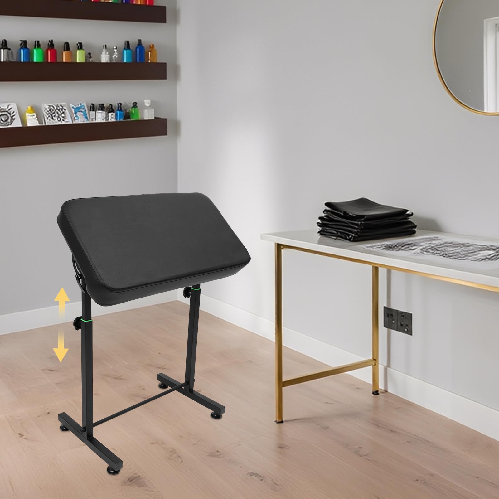 Supporto Bracciolo, Bracciolo Del Tatuaggio, Regolabile In Altezza, Multi-Angolo, Braccio Ergonomico, Adatto A Luoghi Come Saloni Di Parrucchiere, Saloni Di Bellezza, Saloni Ecc