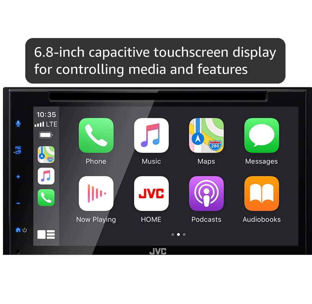 Amazon.com: JVC KW-V660BT Apple CarPlay Android Auto DVD/CD Player
