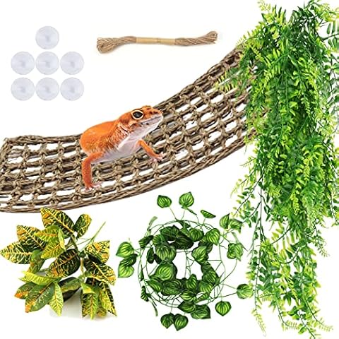 PietyPet Hamaca Reptil con Plantas Artificiales Cover