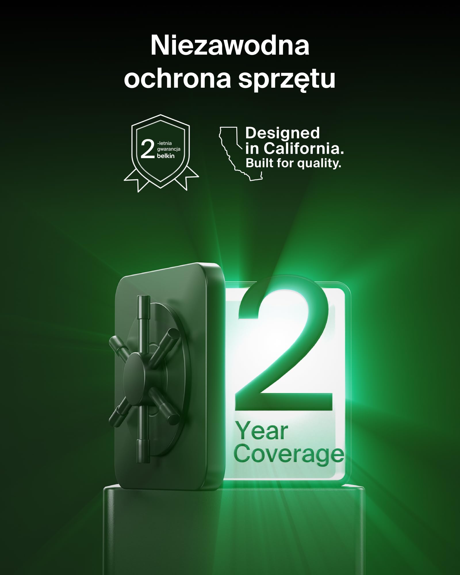 Belkin UltraCharge Bezprzewodowa Stacja Ładująca 3 w 1 z Qi2, 25 W – Biała | Ładowarka Magnetyczna do Urządzeń iPhone, Galaxy, Słuchawek i Smartwatchy, Certyfikat Qi2.2, Port USB-C, z Zasilaczem 45 W