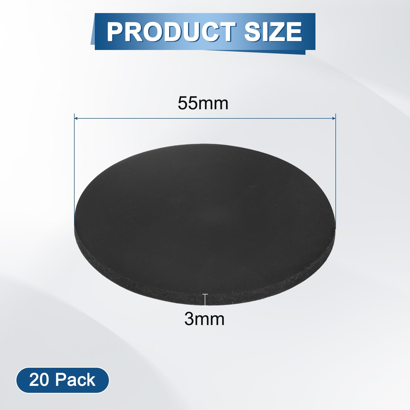 M METERXITY 20-Pack Rubber Solid Discs Washers - Image 3
